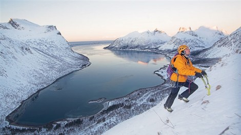 Norveška: Zimsko plezanje nad polarnim krogom