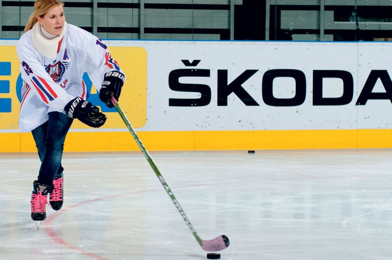 Barbara Kavčič – hokejistka na ledu (foto: Goran Antley, arhiv športnice)