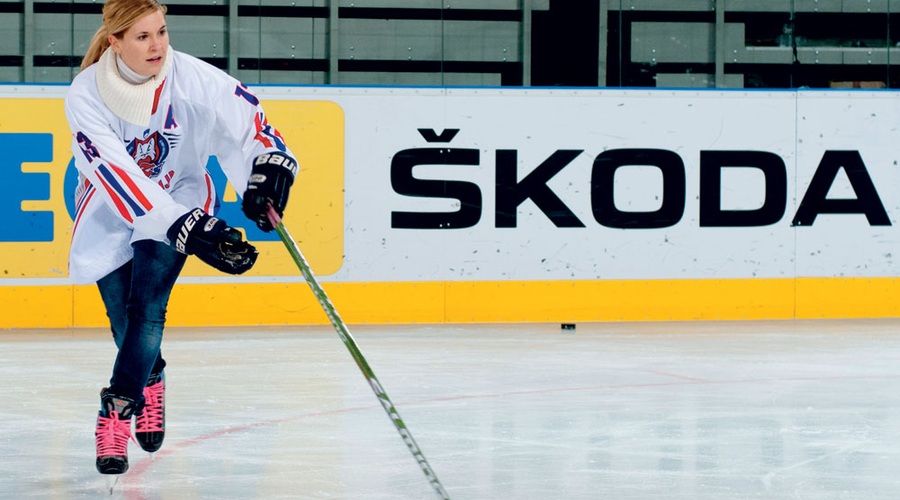 Barbara Kavčič – hokejistka na ledu (foto: Goran Antley, arhiv športnice)