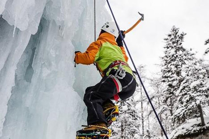 Foto utrinki: Ledeno plezanje v družbi Larrya Fitzgeralda (foto: Anže Čokl)