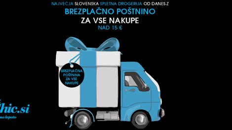 Največja slovenska spletna drogerija zdaj brez poštnine!