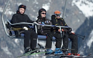 Vladimir Putin testiral snežne strmine v Sočiju