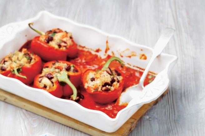 Z ječmenom polnjena paprika