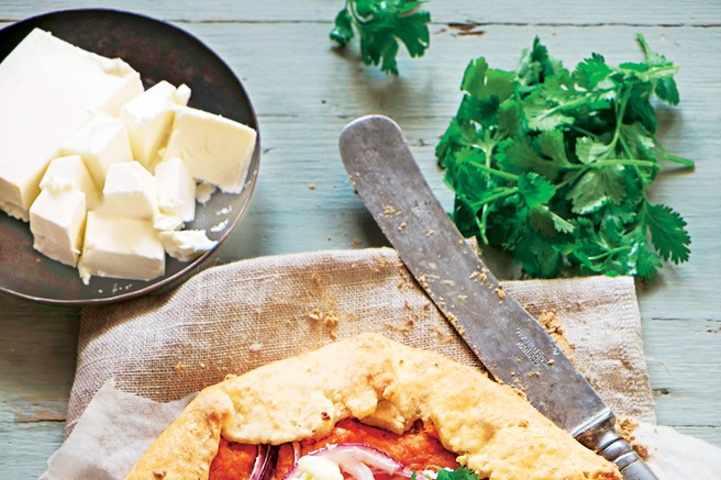 Bučna pita s feta sirom