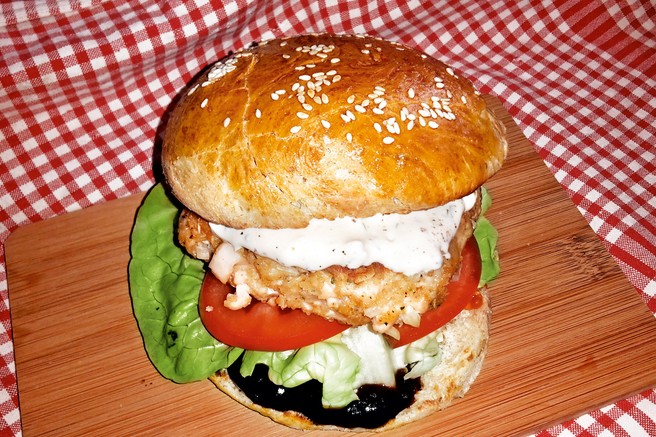 Recept: Lososov burger