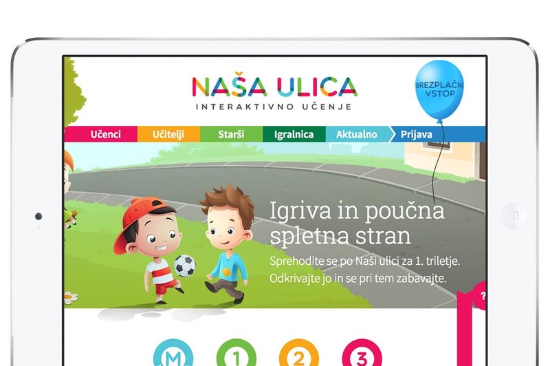 Nova poučna spletna stran za prvošolce - Naša ulica (foto: Si.mobil)