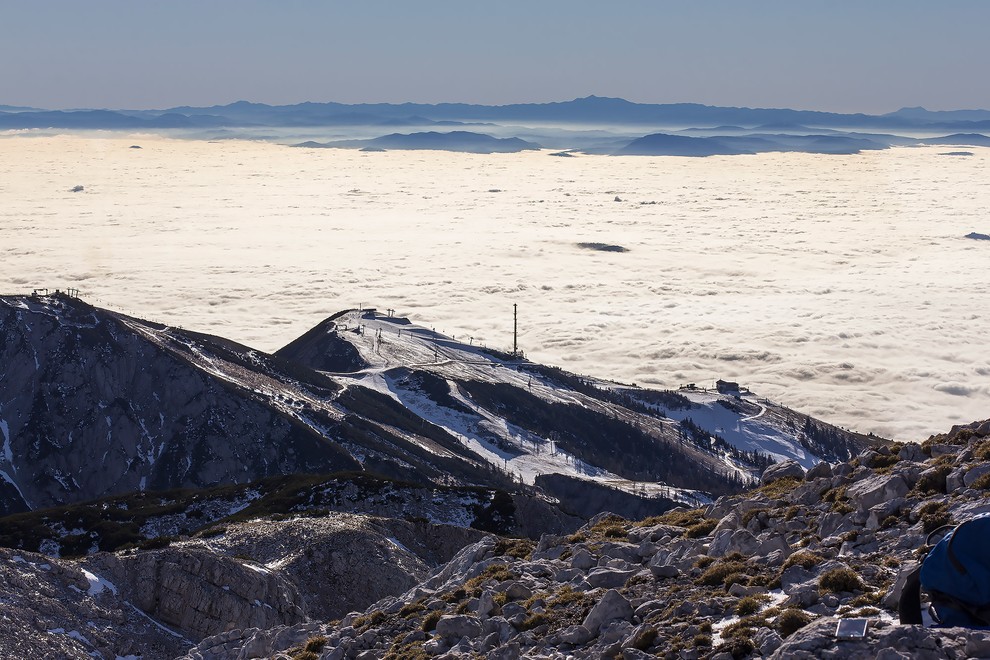 Pogled s Kalškega grebena na Krvavec