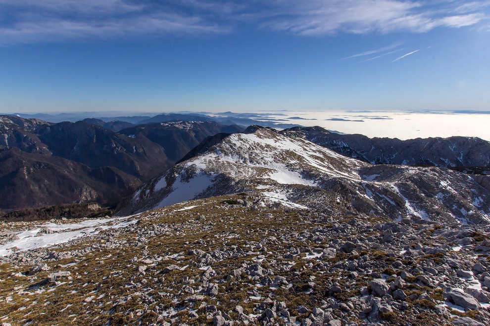 Pogled z vrha Kalškega grebena