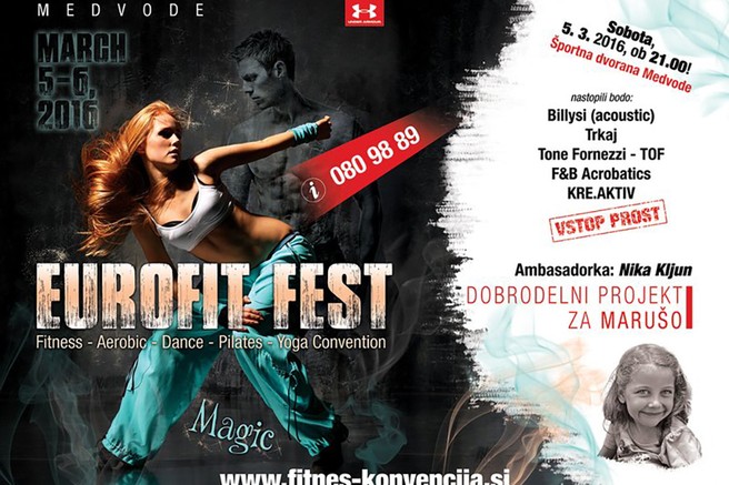 Eurofit Fest – mednarodni festival gibanja z dobrodelno prireditvijo za Marušo!