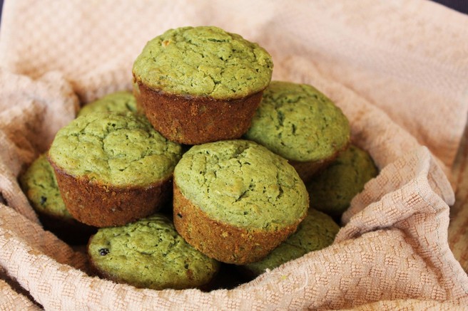 Mafini s čajem matcha