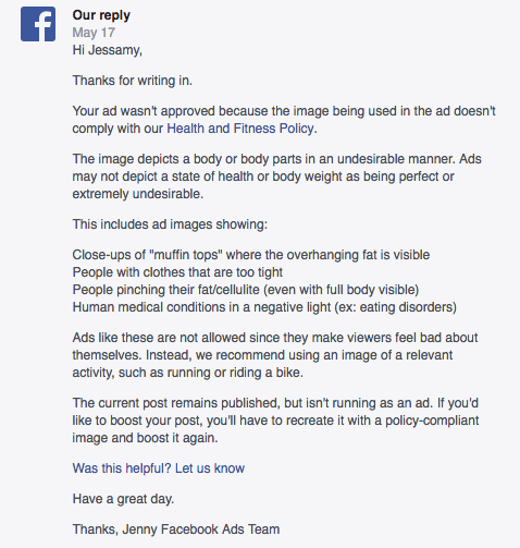 Kot so pri Facebooku obrazložili, se fotografiji ne ujema z njihovo politiko promoviranja zdravega telesa in zdravega načina življenja. Poleg …