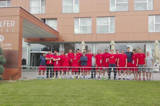 Hrvaška rokometna reprezentanca na pripravah v Medžimurju