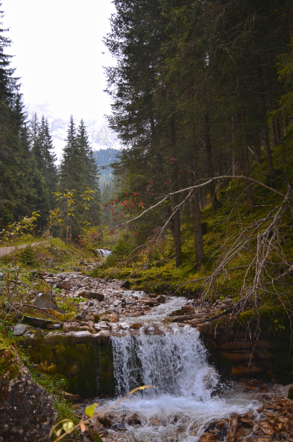 Na poti iz idilične vasice Val di Funes proti Geisleralm.