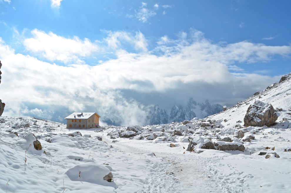 Na poti do Tre Cime di Lavaredo.