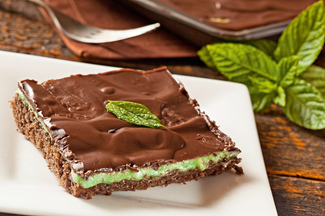 Presne čokoladno-mint kocke