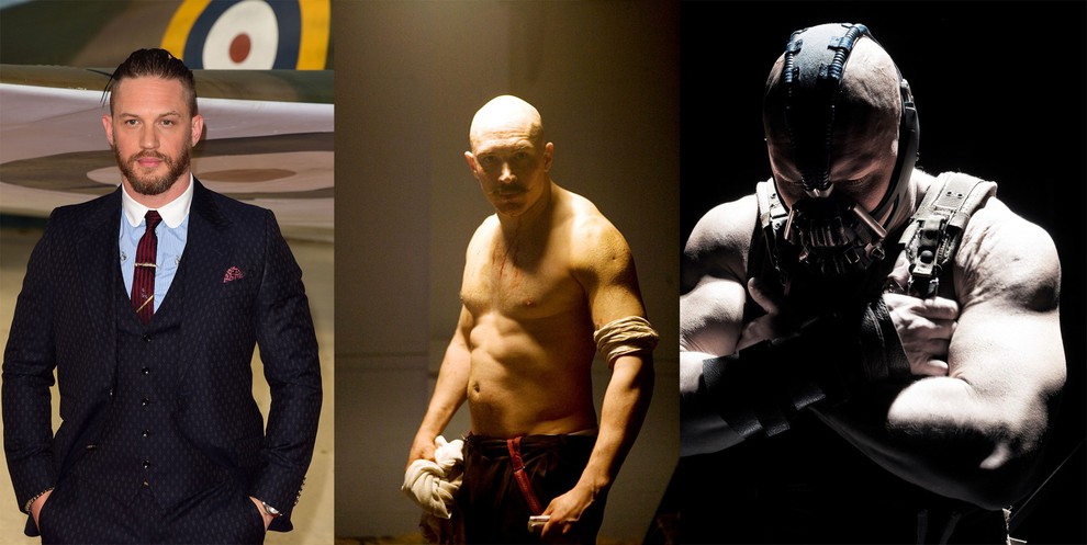 TOM HARDY Za vlogo v filmu Bronson (2008) je pridobil 20 kilogramov maščobe in mišic, v filmu Warrior (2011) pa …