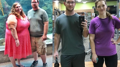 Neverjetno: ta par je v enem letu skupaj izgubil kar 135 kilogramov!