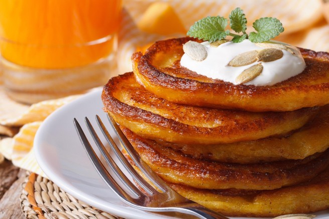 RECEPT: Proteinske palačinke z bučo