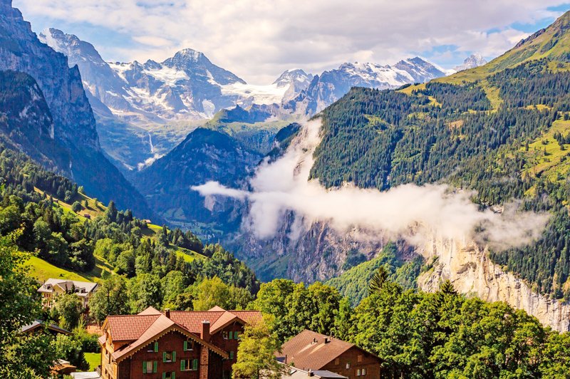 Švicarske gorske vasi, v katerih ni dovoljen cestni promet (foto: Profimedia)