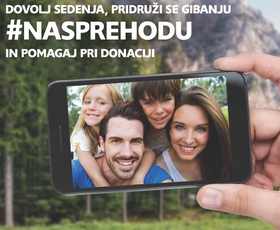 Pridruži se gibanju #NASPREHODU in pomagaj pri donaciji