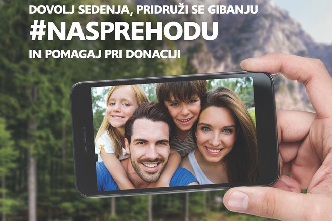 Pridruži se gibanju #NASPREHODU in pomagaj pri donaciji