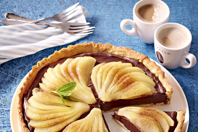 Čokoladna torta s hruškami
