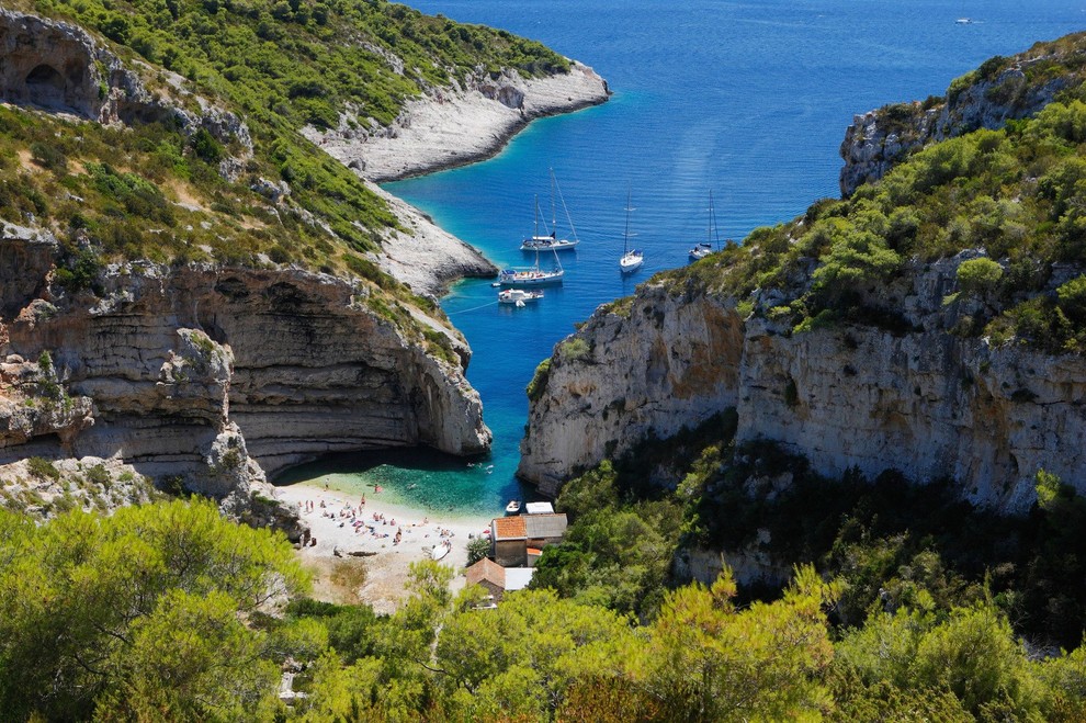 Stiniva, otok Vis