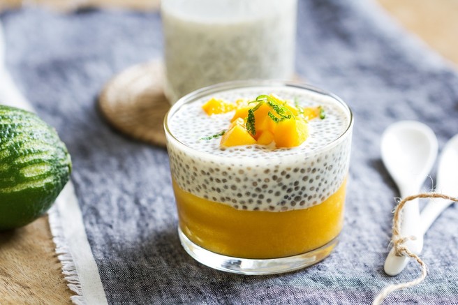 Zajtrk za na pot: Mangov puding (iz treh sestavin in brez dodanega sladkorja!)