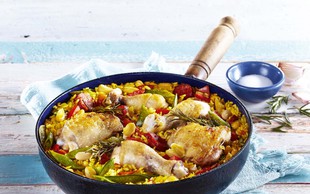 Španska paella s piščancem