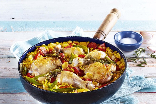 Španska paella s piščancem
