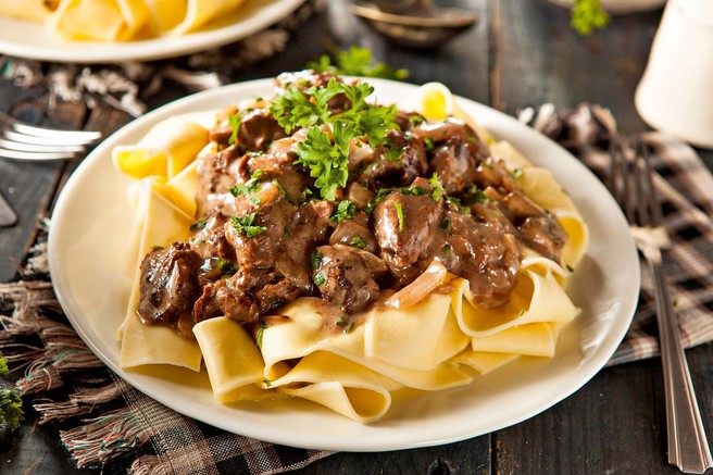 Gobov ragu z rezanci