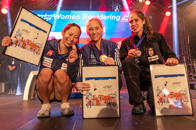 Janja Garnbret: Pri 19 letih že drugič svetovna prvakinja! (foto: Luka Fonda)