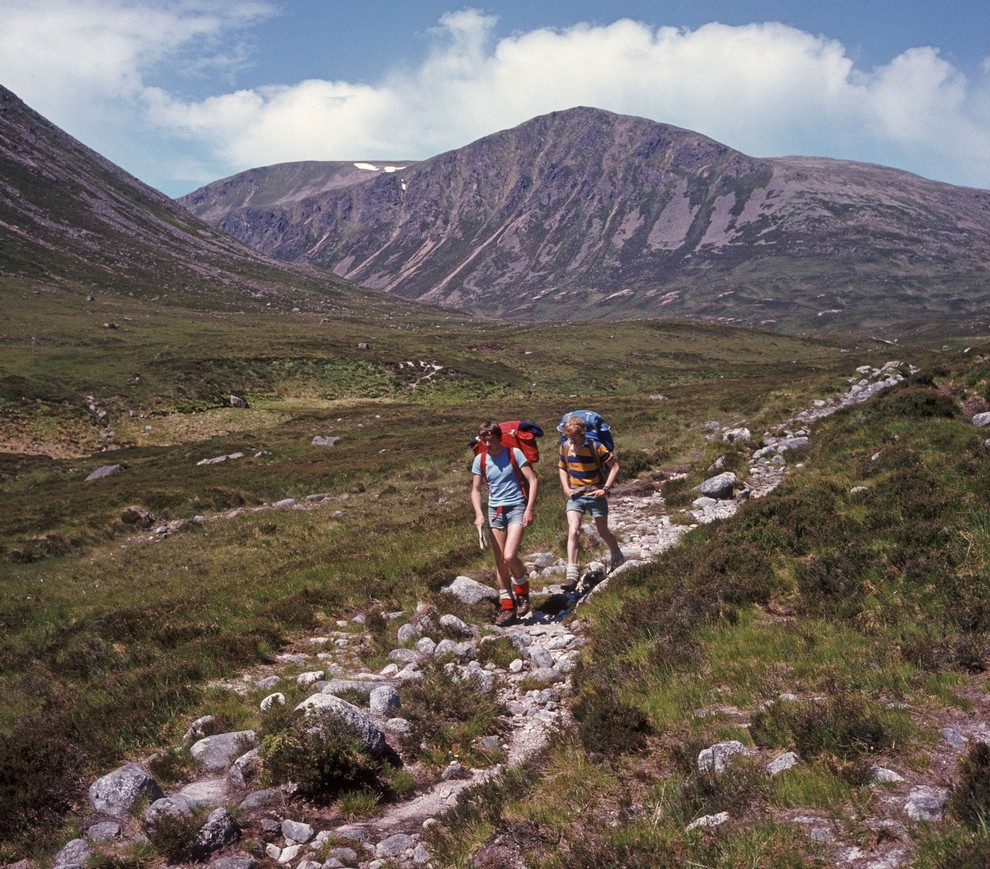 Lairig Ghru (Škotska). Z dobro založenim nahrbtnikom seveda.