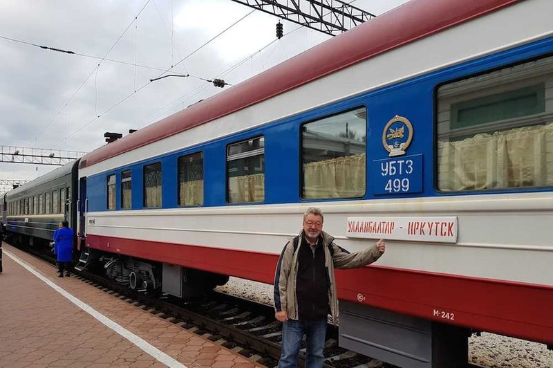 Marijan Petan iz New Swing Quarteta  s Transsibirsko železnico od Moskve do Mongolije! (foto: Osebni arhiv)