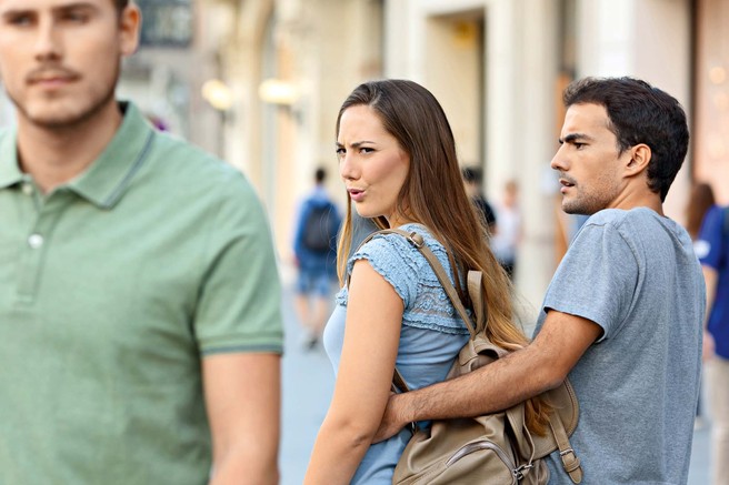 Kako je videti, ko obupan moški lovi žensko