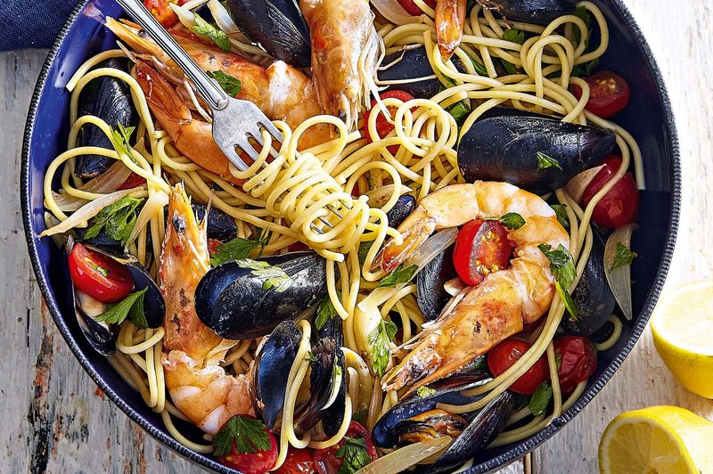 Špageti z morskimi sadeži (foto: Profimedia)