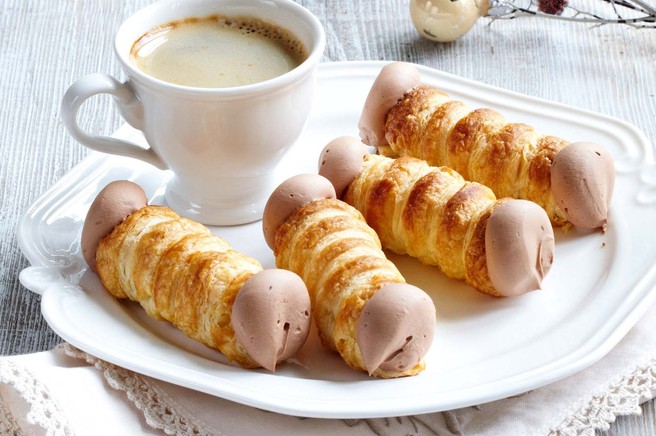 Smetanove rolice s konjakovo kremo