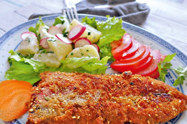 Ocvrta polnjena rdeča paprika
