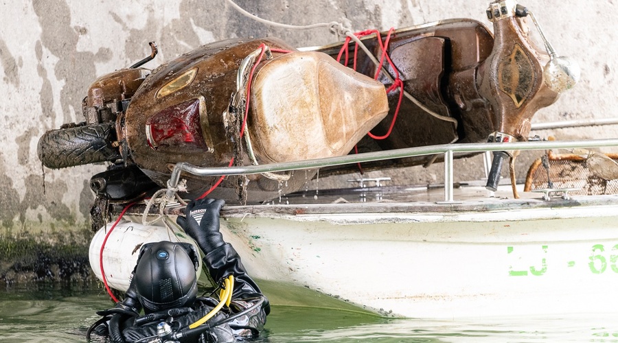 Za nami je že 28. čistilna akcija Ljubljanice - potapljači so jo očistili za več kot tono odpadkov! (foto: Promocijsko gradivo)