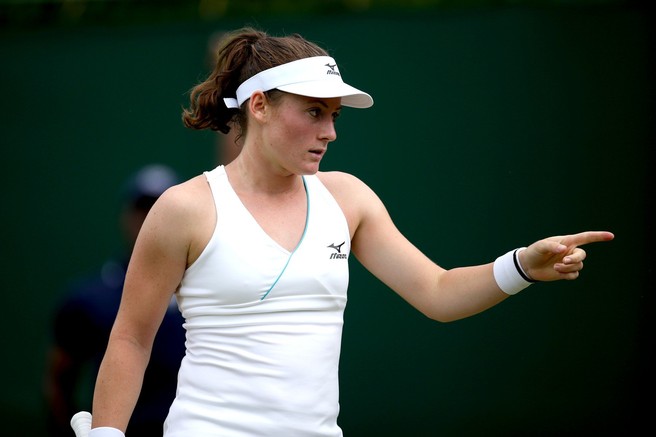 Kaja Juvan s Sereno Williams v Wimbledonu