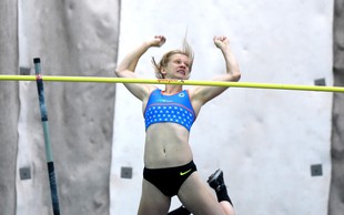Tina Šutej postavila nov slovenski rekord v skoku s palico