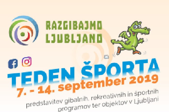 Ne zamudite ljubljanskega Tedna športa!