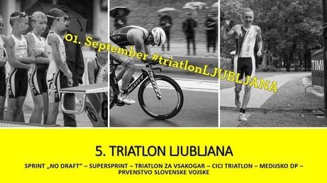 V nedeljo je na sporedu 5. ljubljanski triatlon