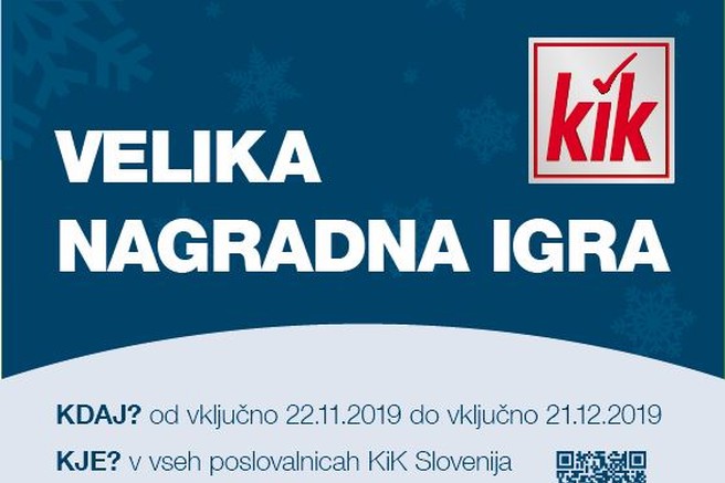 Kik pripravlja veliko nagradno akcijo. Sodelujete lahko tudi vi!