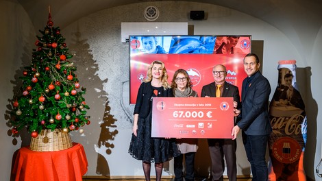 Coca-Cola s partnerji letos donirala 67 tisoč evrov za tri dobre namene