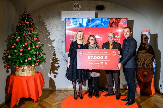 Coca-Cola s partnerji letos donirala 67 tisoč evrov za tri dobre namene