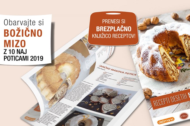 Čas je za peko potice - prenesite knjižico z 10 recepti!