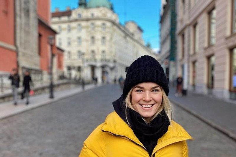 Smučarka Nina Haver - Loeseth z možem silvestrovala v Ljubljani (foto: instagram)