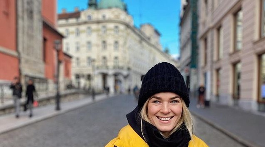 Smučarka Nina Haver - Loeseth z možem silvestrovala v Ljubljani (foto: instagram)