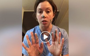 Medicinska sestra nazorno prikaže: Tako hitro lahko pride do prenosa virusa in okužbe! Ja, čeprav nosite rokavice … (VIDEO)